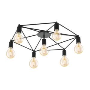 EGLO Staiti Plafondlamp - E27 - Ø 76 cm - Zwart