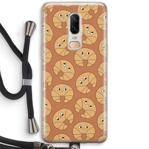 Croissant: OnePlus 6 Transparant Hoesje met koord