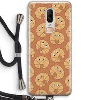 Croissant: OnePlus 6 Transparant Hoesje met koord