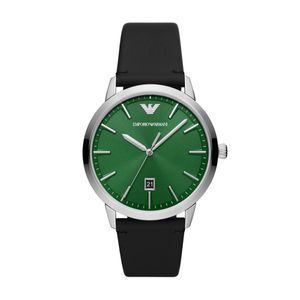 Horlogeband Armani AR11509 Leder Zwart 22mm