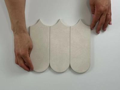 Wandtegel Alure Ivory visschub 8x21,5