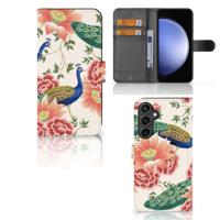 Telefoonhoesje | Met pasjeshouder | voor Samsung Galaxy S23 FE Pink Peacock