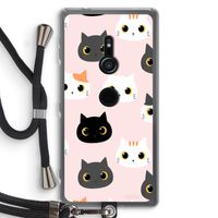 Katten: Sony Xperia XZ2 Transparant Hoesje met koord