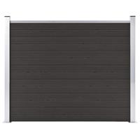 VidaXL Schuttingpaneel 180x146 cm hkc zwart