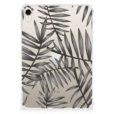Apple iPad mini 6 (2021) | Siliconen hoesje | Leaves Grey Apple iPad mini 6 (2021) | Siliconen hoesje | Leaves Grey