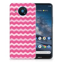 Nokia 8.3 TPU bumper Waves Pink