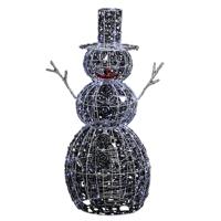 Kerstverlichting figuur - sneeuwpop - 3D -? H126 cm - 200 led lampjes - 8 lichtfuncties