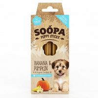 Soopa Puppy Sticks met banaan & pompoen hondensnack (100 gr) Per 5 - thumbnail