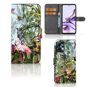 Telefoonhoesje met Pasjes voor Motorola Moto G13 | G23 Jungle