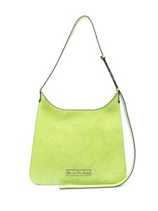 Acne Studios sac porté épaule Platt à effet craquelé - Vert