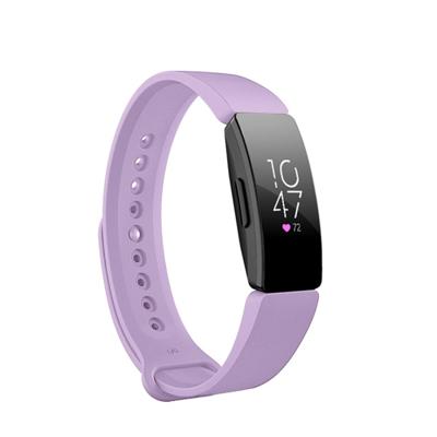Slimme horloge snap bevestiger polsband horlogeband voor Fitbit Inspire HR (licht paars)