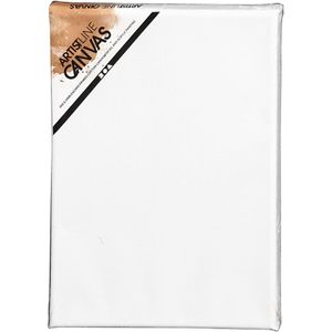 4x stuks schilders doeken van canvas 18 x 24 cm   -