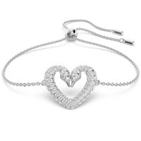 Swarovski 5625534 Armband Una Heart zilverkleurig-wit