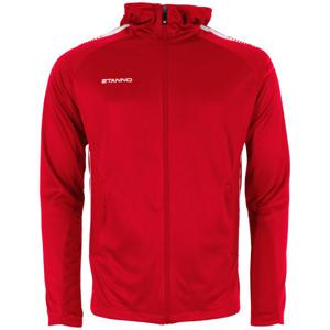 Stanno 408024 First Hooded Full Zip Top - Red-White - M