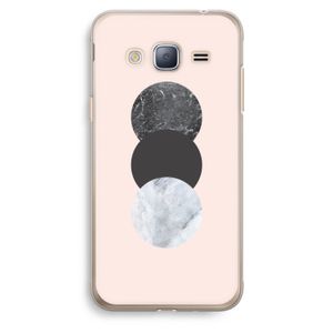 Marmeren cirkels: Samsung Galaxy J3 (2016) Transparant Hoesje