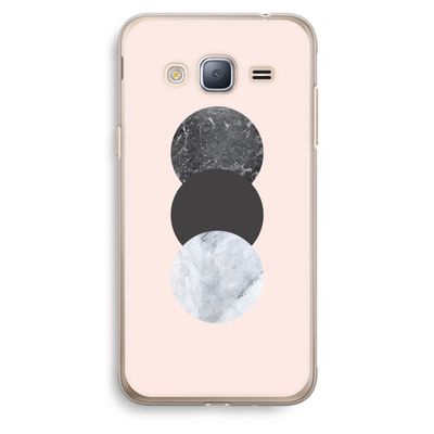 Marmeren cirkels: Samsung Galaxy J3 (2016) Transparant Hoesje