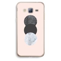 Marmeren cirkels: Samsung Galaxy J3 (2016) Transparant Hoesje