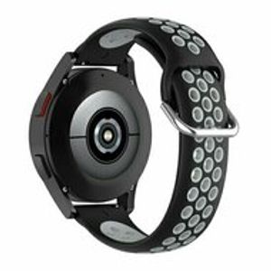 Huawei Watch GT 3 Pro - 43mm - Siliconen sportbandje met gesp - Zwart + grijs