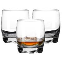 LAV whisky/water/drinkglazen Adora - verdikte bodem - 3x stuks - 290 ml