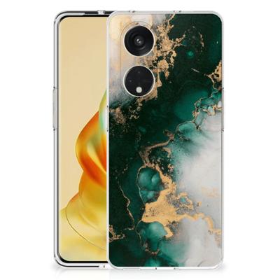 TPU Siliconen Hoesje voor OPPO Reno8 T 5G Marmer Groen