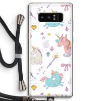 Fantasiewereld: Samsung Galaxy Note 8 Transparant Hoesje met koord