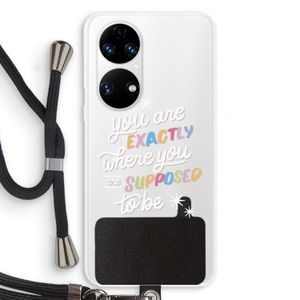 Right Place: Huawei P50 Transparant Hoesje met koord