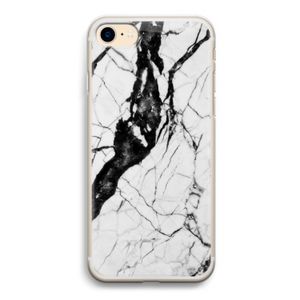 Witte marmer 2: iPhone 7 Transparant Hoesje