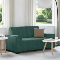 Tweezitsbank 120 cm fluweel donkergroen