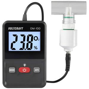 VOLTCRAFT OM-100 Zuurstofmeter 0 - 100 % Zuurstofmeter Kalibratie Fabrieksstandaard (zonder certificaat)