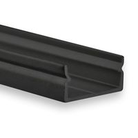 LED profiel SL8 zwart 200 cm voor LED strip tot 14mm prijs per meter 17,15x7,4mm
