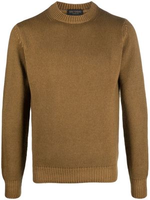Dell'oglio pull en maille à col rond - Marron