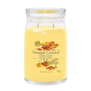 Yankee Candle Geurkaars Large - met 2 lonten - Autumn Sunset - 16 cm / ø 9 cm