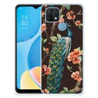 OPPO A15 | TPU Hoesje | Pauw met Bloemen