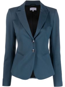 Patrizia Pepe blazer boutonné à revers crantés - Bleu