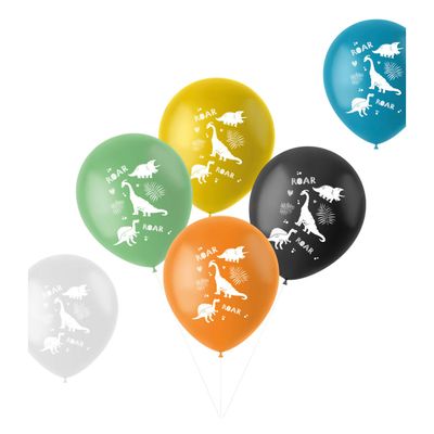 Folat BV Latex ballonnen dinosaurus 33 cm, 6st.