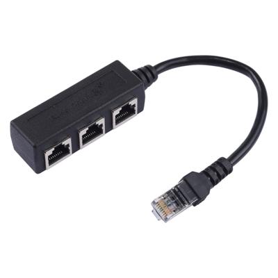 1 tot en met 3 Socket LAN Ethernet netwerk RJ45 Plug Splitter Extender
