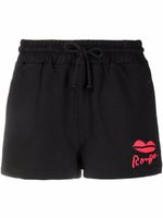 Sonia Rykiel short de sport à imprimé Rouge - Noir