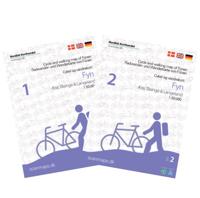 Fietskaart 3/8 Funen / Fyn - Denemarken | Set van 2 kaarten | Scanmaps