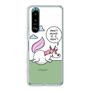 Unicorn: Sony Xperia 5 III Transparant Hoesje