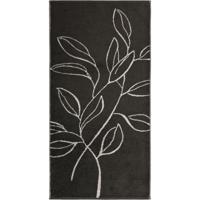 Cawö Cawo Atelier Floral Handdoek 50/100 basalt