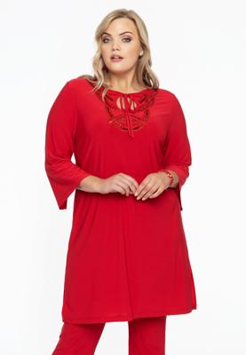 Yoek Tuniek met kralen | Rood | Maat 58/60
