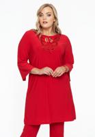 Yoek Tuniek met kralen | Rood | Maat 50/52