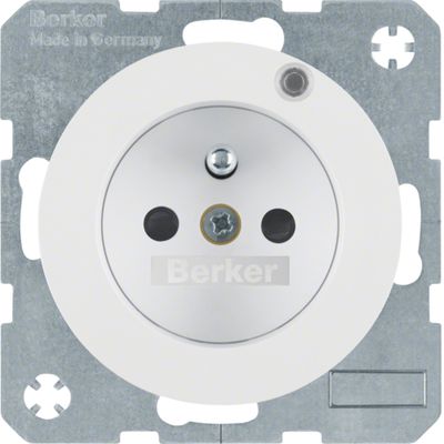 Berker wandcontactdoos penaarde LED controlelamp R1-R3 WT 6765092089
