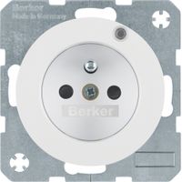 Berker wandcontactdoos penaarde LED controlelamp R1-R3 WT 6765092089