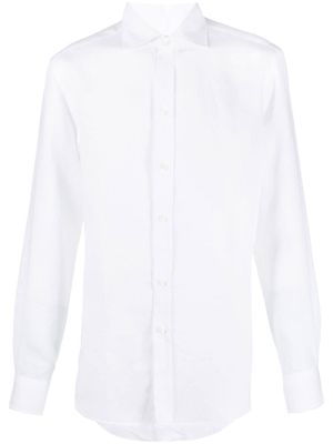 Ralph Lauren Purple Label chemise en lin à manches longues - Blanc