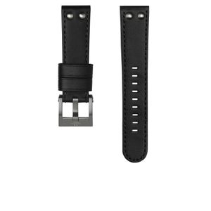Horlogeband TW Steel CEB120L Leder Zwart 22mm