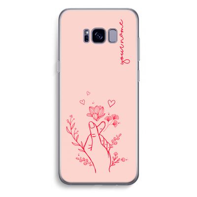 Giving Flowers: Samsung Galaxy S8 Plus Transparant Hoesje