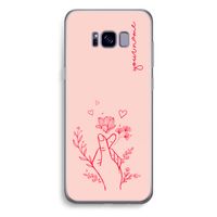 Giving Flowers: Samsung Galaxy S8 Plus Transparant Hoesje