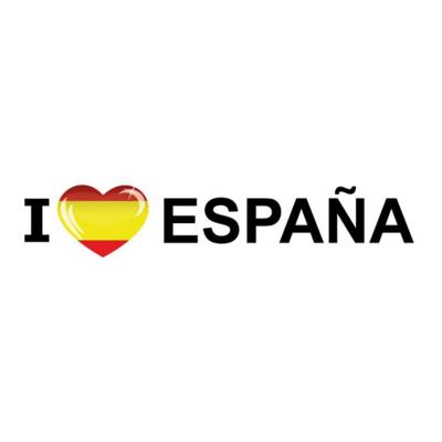 Sticker - I love Espana - 19 x 4 cm - Spanje - landenthema Sticker - I love Espana - 19 x 4 cm - Spanje - landenthema