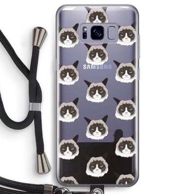 It's a Purrr Case: Samsung Galaxy S8 Transparant Hoesje met koord